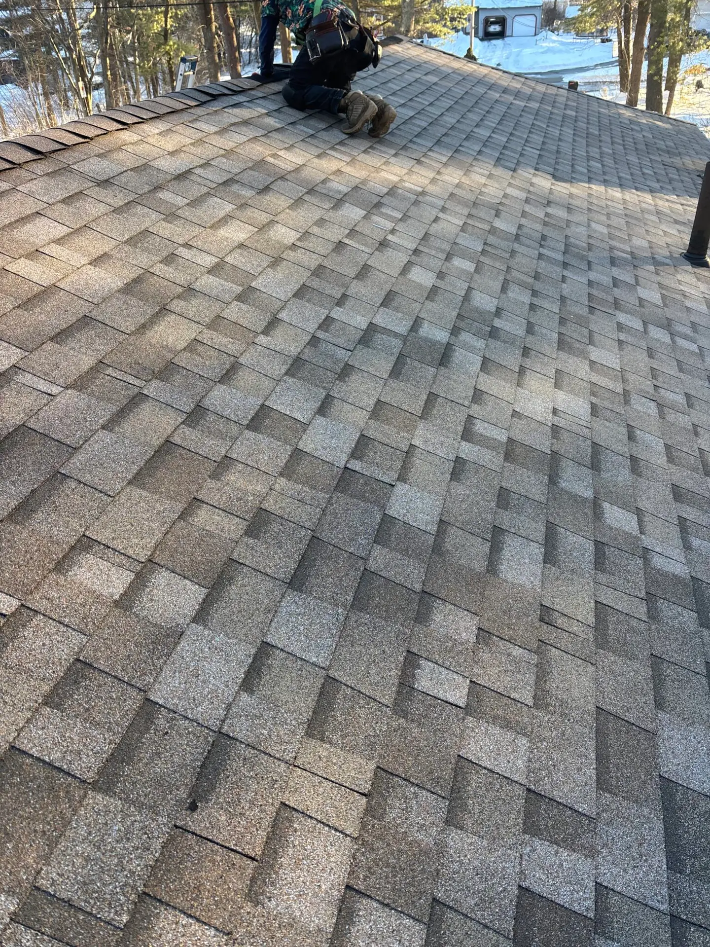 Roof after a roof repair service done by experts