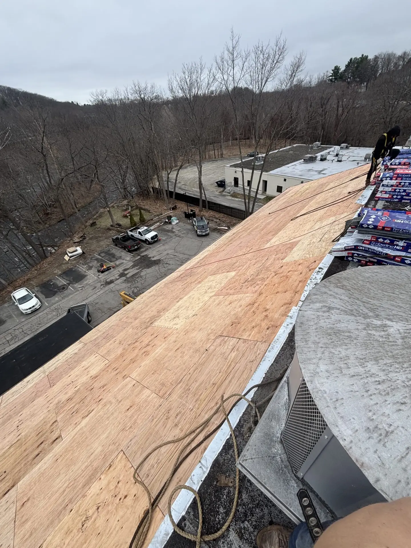 Roof installation by Vix Brothers Contracting