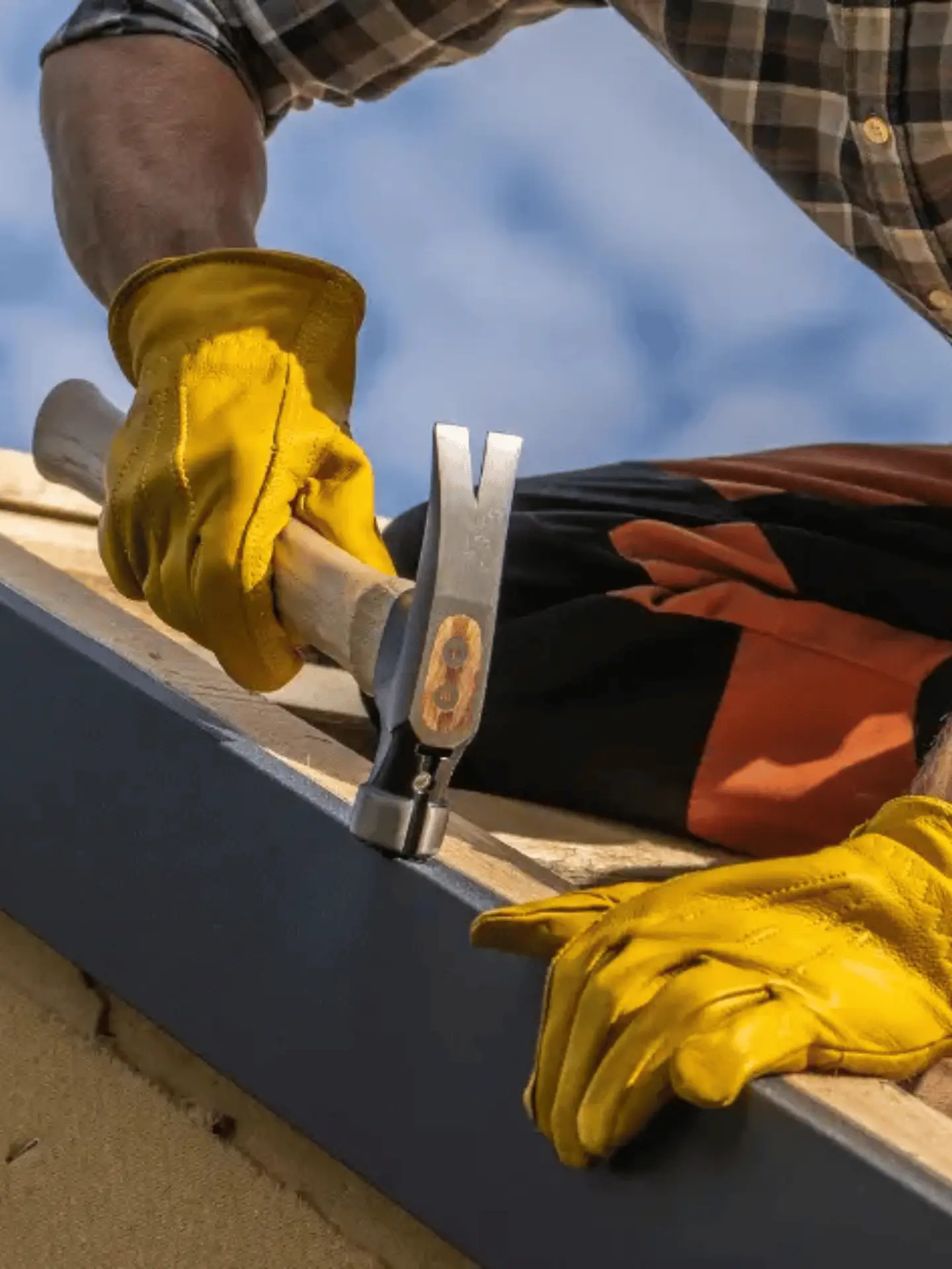 Vix Brothers Contracting expert during a new roof installation